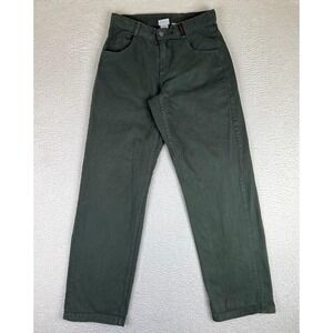 Gramicci Pants Mens Small 30x32 Green Relaxed Fit Canvas Chino Made USA Casual